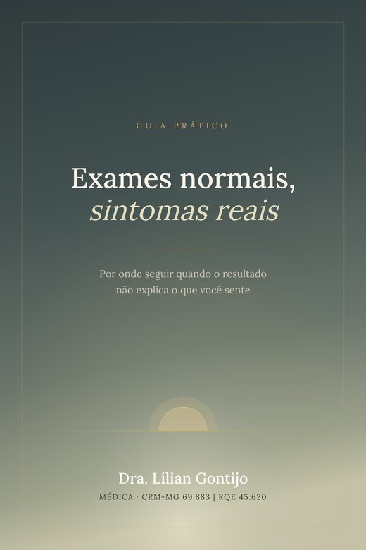 Capa do guia Exames normais, sintomas reais