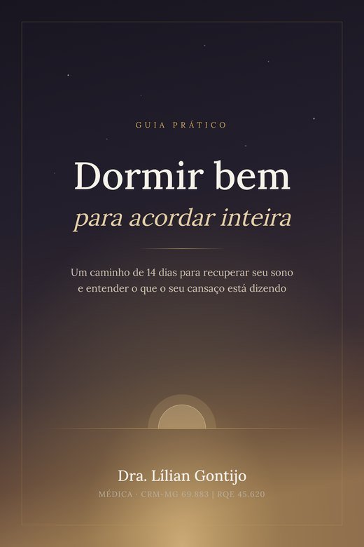 Capa do guia Dormir bem para acordar inteira